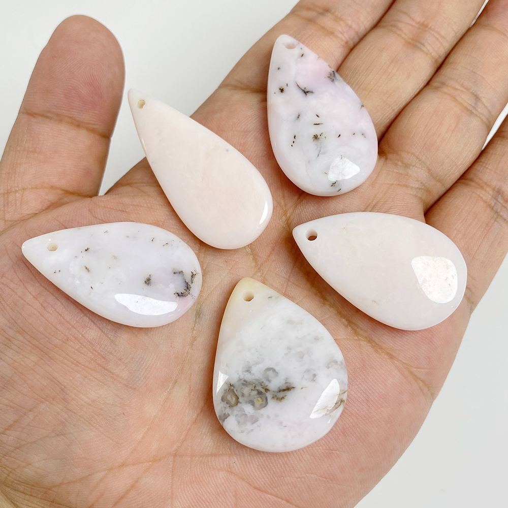 1PC Big Waterdrop Shape Stone  - Crystal Pendant Necklace Natural Stone 评论和价格