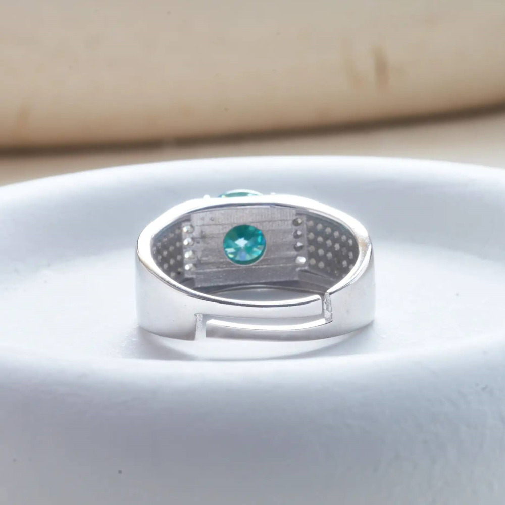 1 carat natural blue color moi - Moissanite Engagement Ring 1 Carat 评论和价格