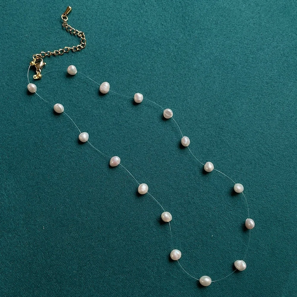 Natural Freshwater Pearl Neckl - Pearl Choker Necklace Vintage 评论和价格