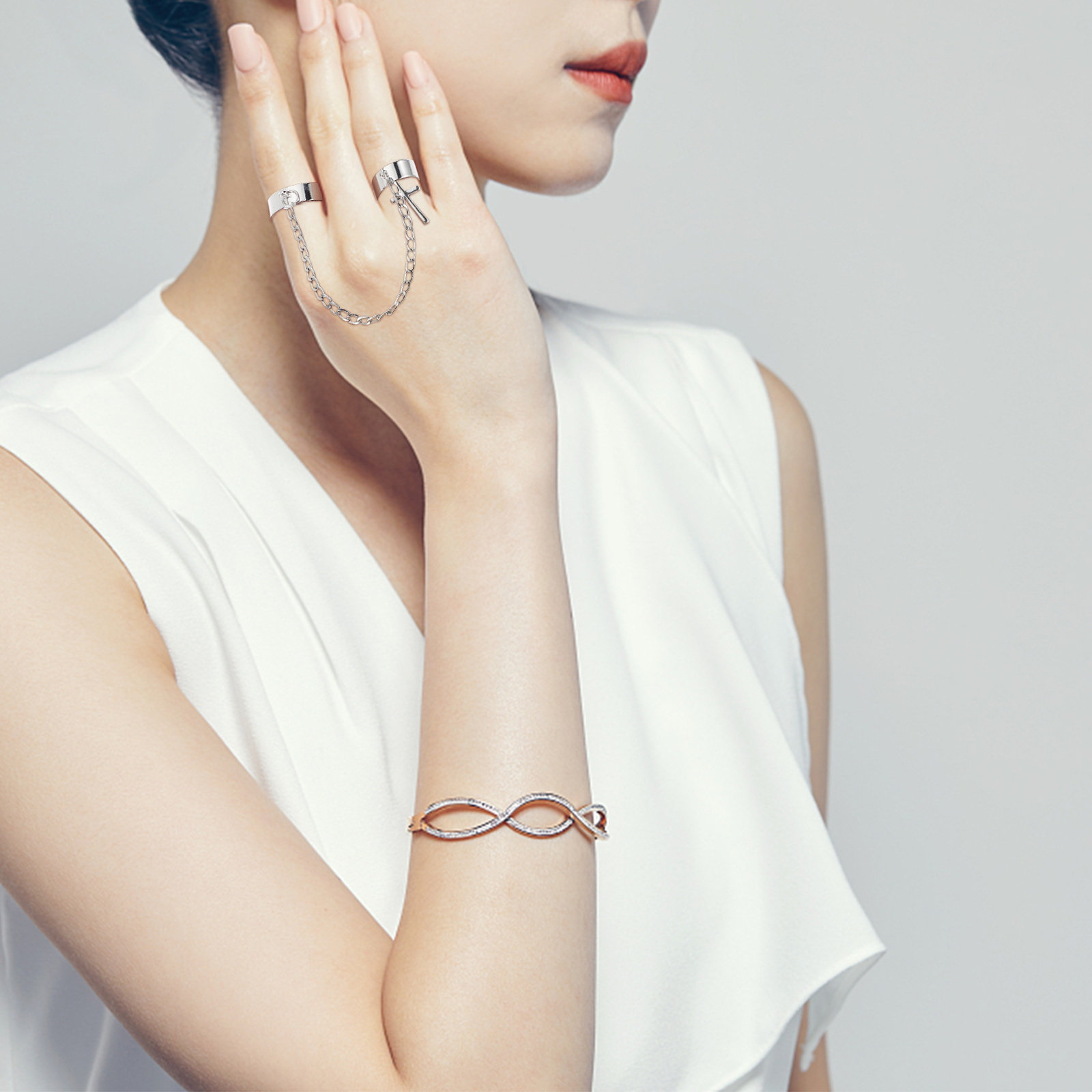 Vintage Gothic Cross Knuckle R - Vintage Punk Knuckle Rings Set 评论和价格