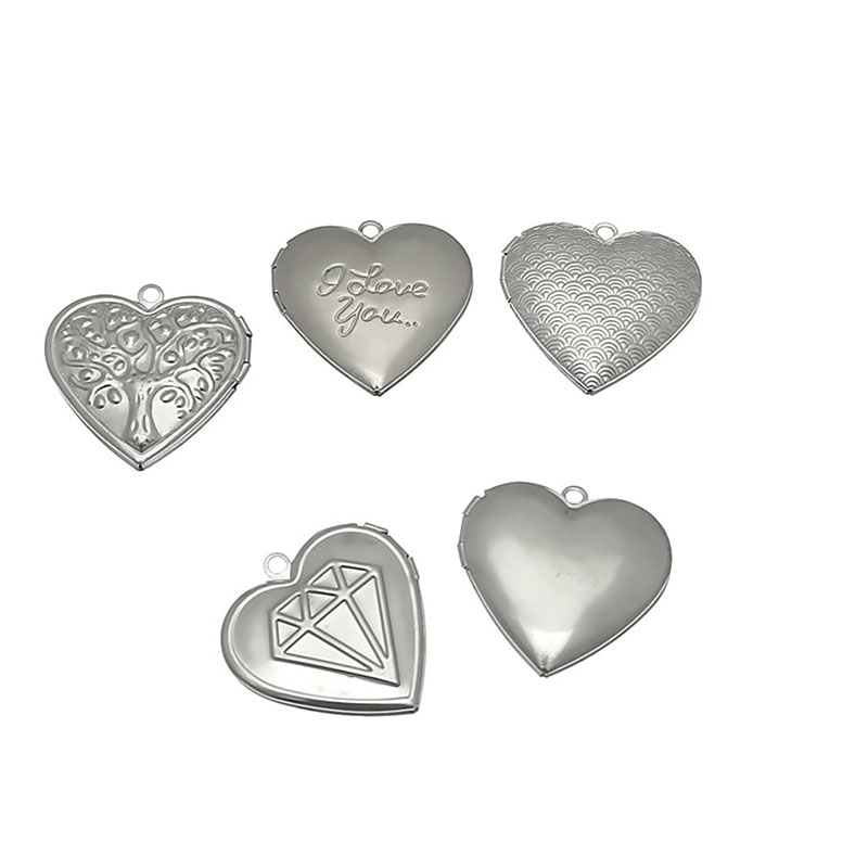 Love Heart Locket Station 20pc - Heart Locket Necklace Photo 评论和价格