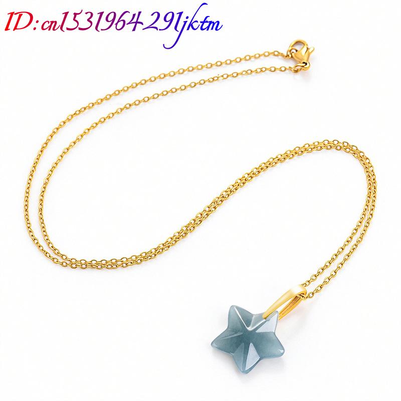 Natural Burmese Jadeite Star P - Necklaces 评论和价格