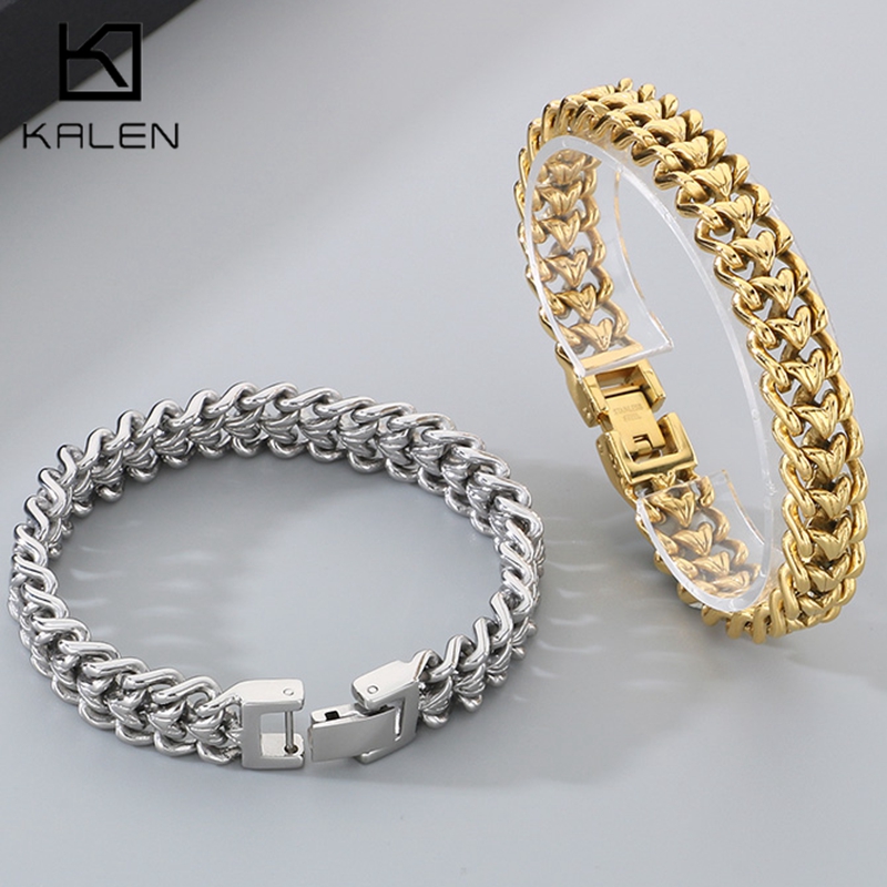 KALEN Shiny Stainless Steel Br - Cuban Link Chain 12Mm 评论和价格
